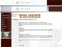 Tablet Screenshot of mainstlawoffices.com